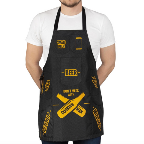 Zástěra pro pravého muže – styl, humor a praktičnost v jednom