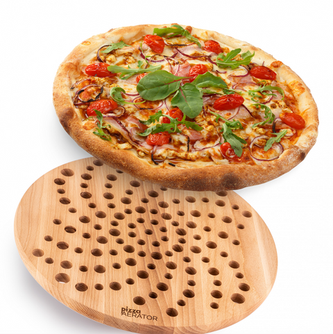 Pizza Aerator – dřevěná deska na pizzu s technologií cirkulace vzduchu