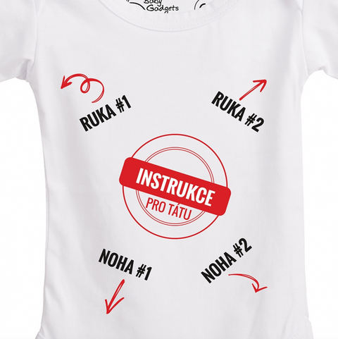 Baby Instructions - Body s inštrukciami pre otca (CZ)