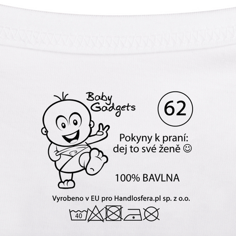 Baby Instructions - Body s inštrukciami pre otca (CZ)