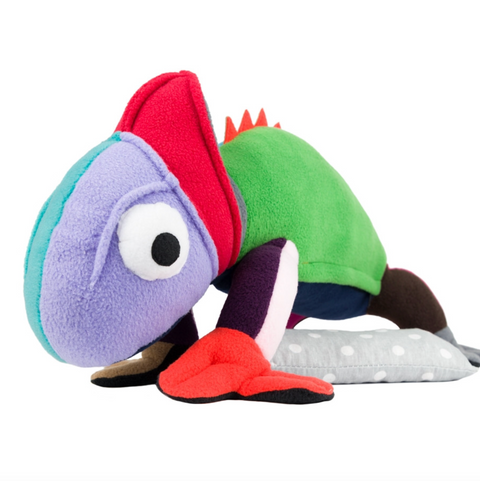 Hřejivý chameleon – měkký společník pro teplo i klid