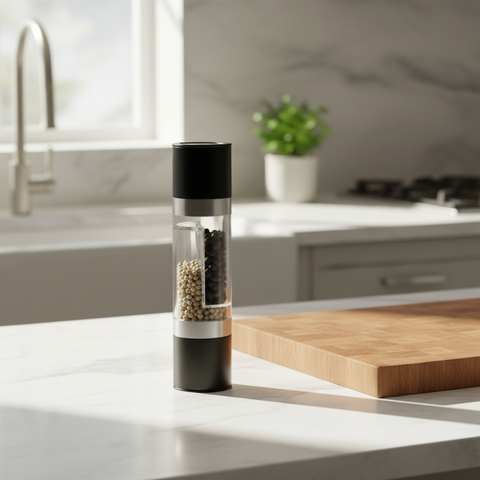 2v1 Manuální mlýnek na pepř a mořskou sůl
