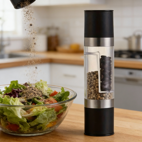2v1 Manuální mlýnek na pepř a mořskou sůl