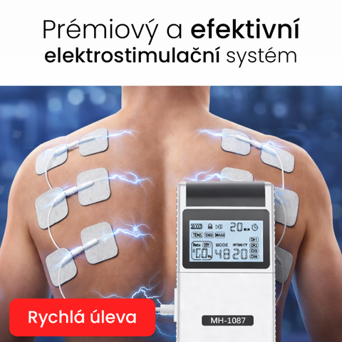 Certifikovaný digitální TENS a EMS elektrostimulátor svalů