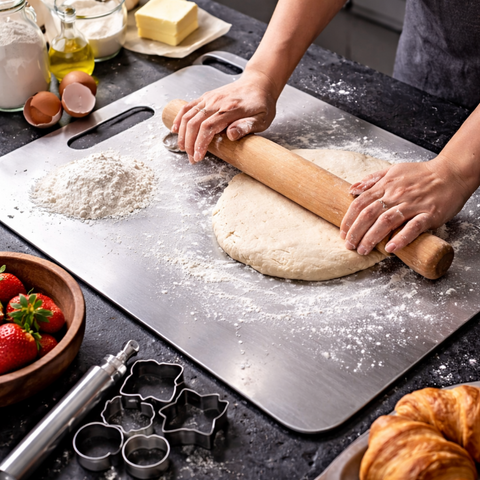 Nezničitelné oboustranné nerezové krájecí prkénko