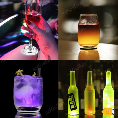 6ks LED podtácky pod sklenice a láhve