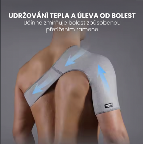 Nastavitelná stahovací elastická podpora pro rameno - bandáž