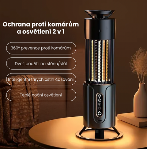 2v1 USB Dobíjecí Lampa na Hubení Komárů – bezpečí a pohodlí bez komárů