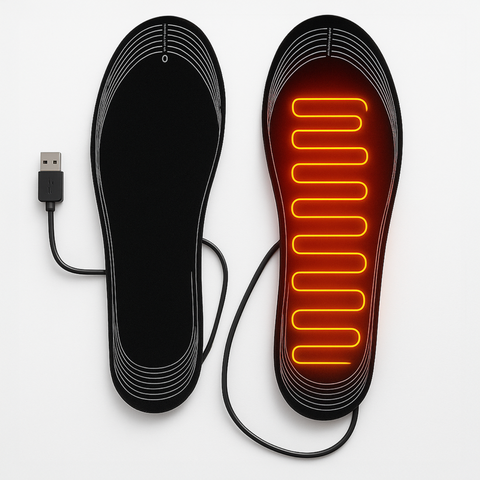 Elektricky vyhřívané vložky do bot s USB