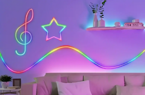 RGB LED neonový řetěz 1 m USB