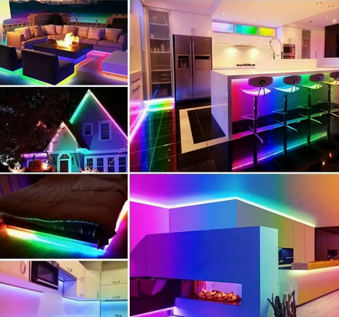 RGB LED neonový řetěz 1 m USB