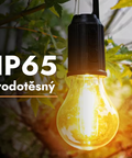 Přenosná LED kempingová lampa s háčkem – dobíjecí, 5W, 400 mAh