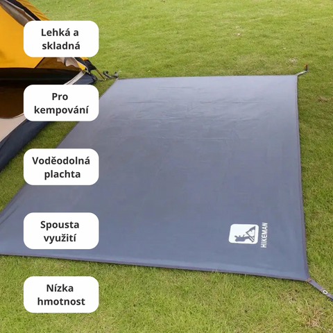 Odolní voděodolná kempingová plachta na kemping a venkovní aktivity