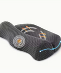 Ergonomický krční polštář pro oporu páteře šedý 52x35