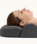 Ergonomický krční polštář pro oporu páteře šedý 52x35