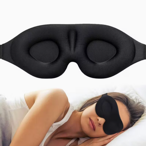 Spací maska na oči 3D konturovaná – úplné zatemnění