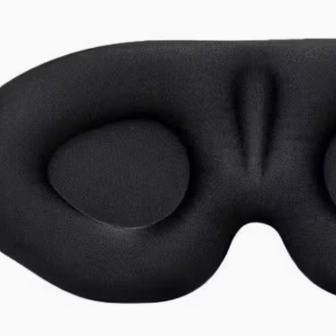 Spací maska na oči 3D konturovaná – úplné zatemnění