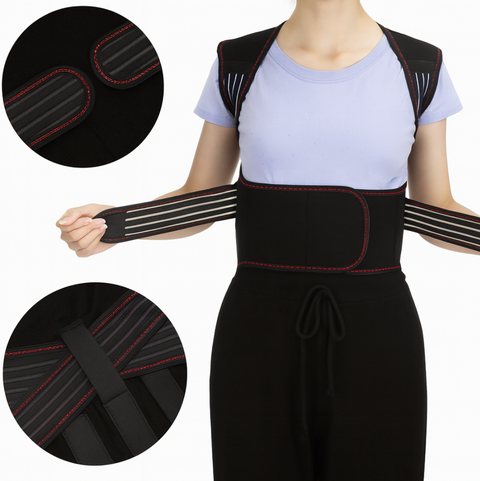 Hřejivý magnetický pás na páteř - korekce a podpora