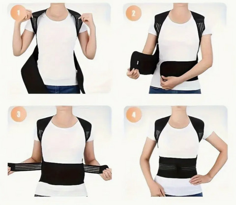 Hřejivý magnetický pás na páteř - korekce a podpora