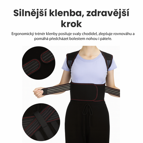 Hřejivý magnetický pás na páteř - korekce a podpora