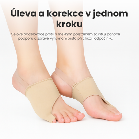 Korektor na vbočený malíček s gelovým polštářkem