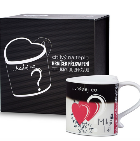 Magický hrnek překvapení Deluxe s ukrytou zprávou 300 ml (CZ)