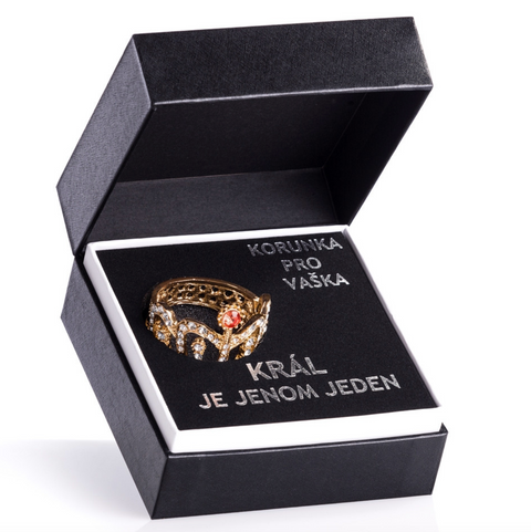 Luxusní kovová koruna pro Vašíka – Král je jenom jeden (CZ)