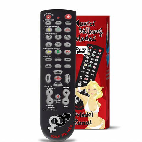 Zábavný mluvící ovladač – Ovládej ženu! 33 povelů (CZ)