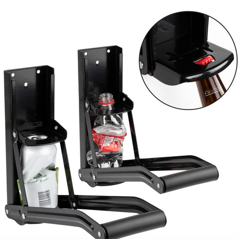 Robustní drtič plechovek MAX s otvírákem – nástěnný kovový lis