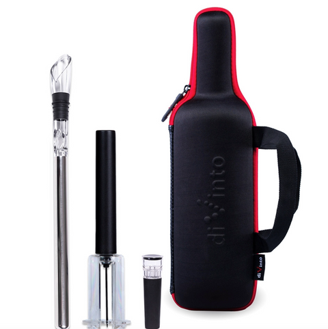 Elegantní láhvový set na víno diVinto s příslušenstvím (CZ)