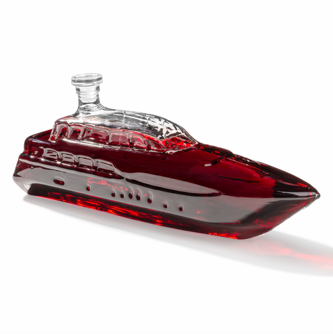 Skleněná karafa Jachta 1000 ml – luxusní designový dárek pro muže