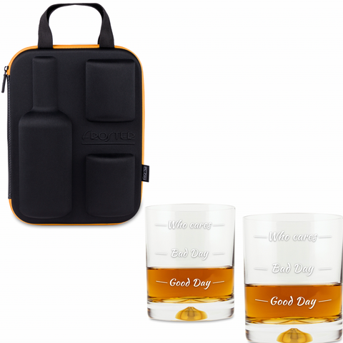 Whisky set Froster – Who Cares v přenosném pouzdře (CZ)