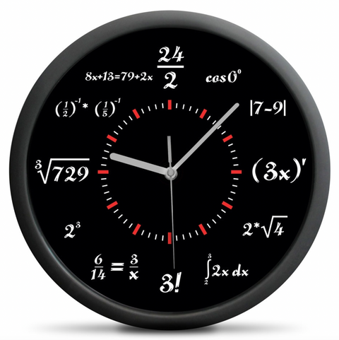 Matematické hodiny - tichý mechanizmus