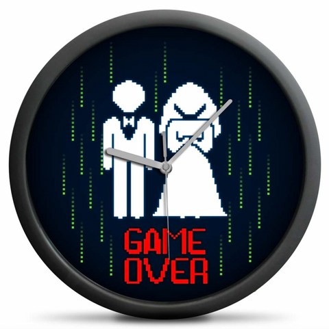 Hodiny Game Over - tichý mechanizmus