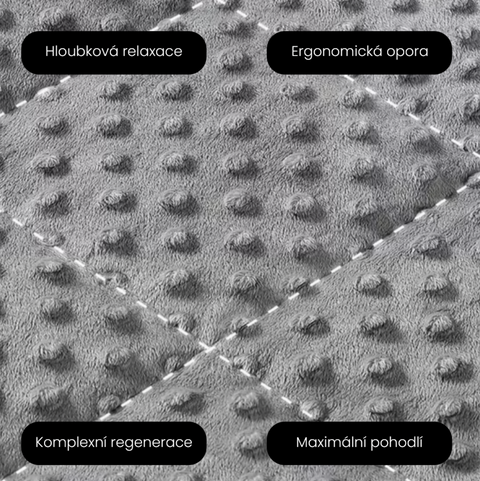 Prémiová zátěžová deka světle šedá 150x200 cm 6,8 kg