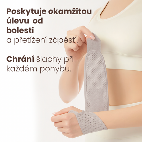 Elastická bandáž na zápěstí – stabilizace a podpora