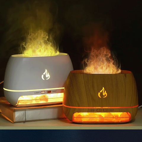 Aroma Flame – zvlhčovač vzduchu s aromaterapií a 3D plamenem