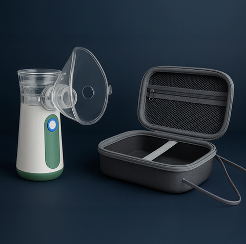 Duo balení – Ultrazvukový MESH inhalátor + Prémiové ochranné pouzdro