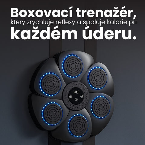 Bluetooth interaktivní boxovací trenažér na zeď