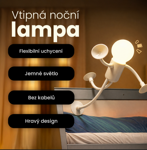 Dekorativní vtipná noční lampa pro každou místnost