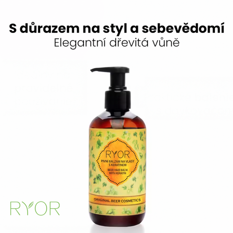 Ryor pivní balzám na vlasy s keratinem 250 ml