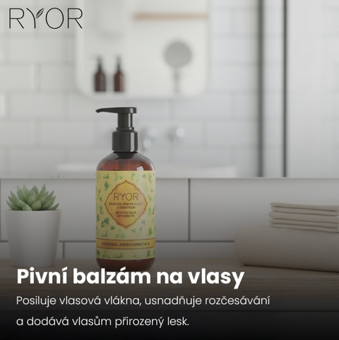 Ryor pivní balzám na vlasy s keratinem 250 ml