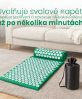 Speciální akupresurní podložka s polštářem pro relaxaci a uvolnění zad