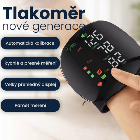 Vysoce přesný domácí nabíjecí tlakoměr na zápěstí