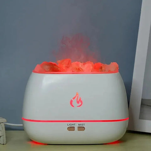 Aroma difuzér s imitací plamene solného kamene
