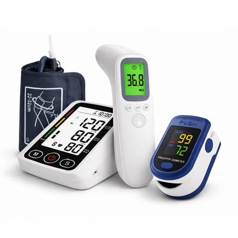 Zdravotnický balíček – Tlakoměr na paži + Oxymetr + Digitální teploměr