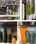 Herb Saver Storage Container Fresh Herb Keeper Vanilla Vegetables Fresh Preservation Bottle for Refrigerator Kitchen Gadgets