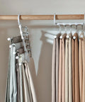 5 in 1 Magic Trousers Rack Closet Storage Organizer Multi-Layer Pants Rack Folding Clothing Hanger Wardrobe Storage Organization