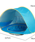 Baby Beach Tent Kids Outdoor Camping Easy Fold up Waterproof up Sun Awning Tent Uv-Protecting