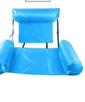 PVC Summer Inflatable Foldable Floating Row Swimming Pool Water Hammock Air Mattresses Bed Beach Water Sports Lounger Chair
